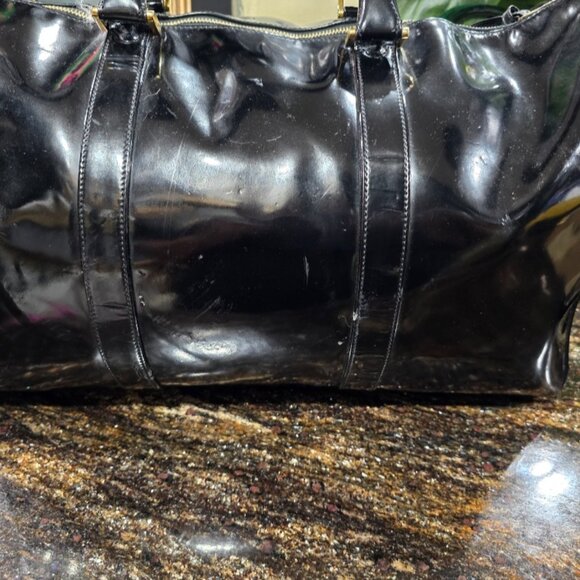 VGC Authentic Chanel Patent Leather Timeless Weekender - Picture 6 of 16